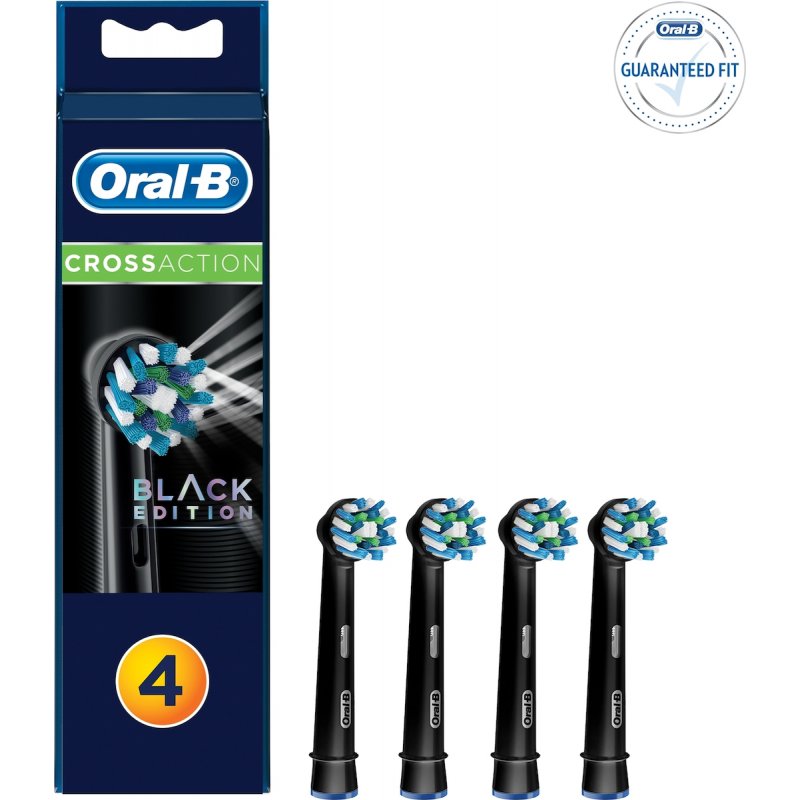 ORAL-B EB50-4 CROSS ACTION Ανταλλακτικά Οδοντόβουρτσας (Black Edition 2+2) 4 τεμαχίων 0025508