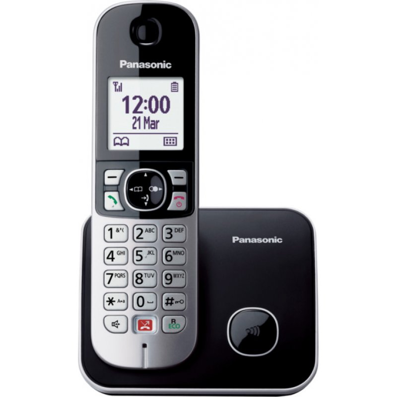 PANASONIC KX-TG6851JTS Black/Silver Ασύρματο Τηλέφωνο 0025862