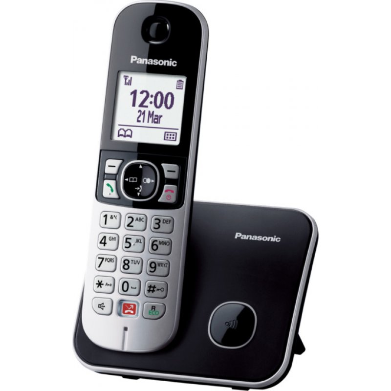 PANASONIC KX-TG6851JTS Black/Silver Ασύρματο Τηλέφωνο 0025862