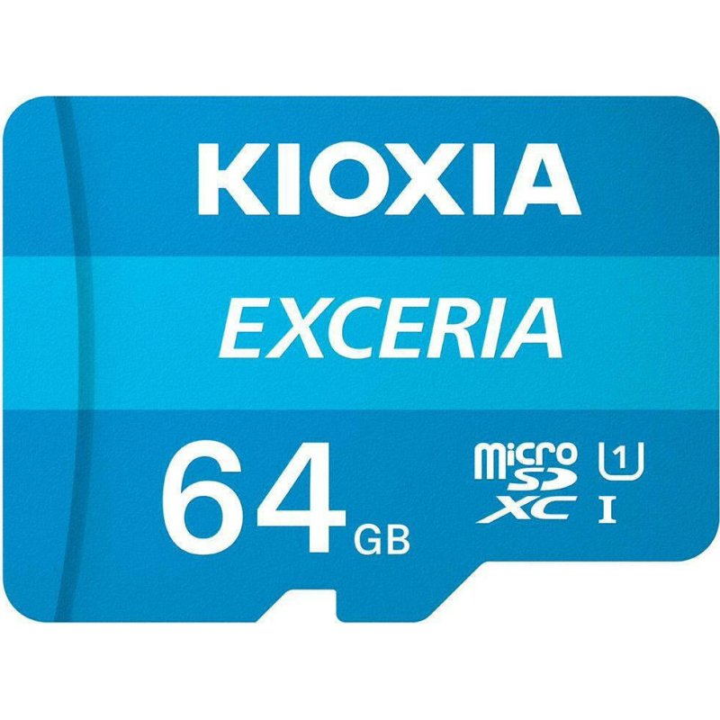 KIOXIA LMEX1L064GG2 EXCERIA microSDXC 64GB U1 with Adapter 0027989