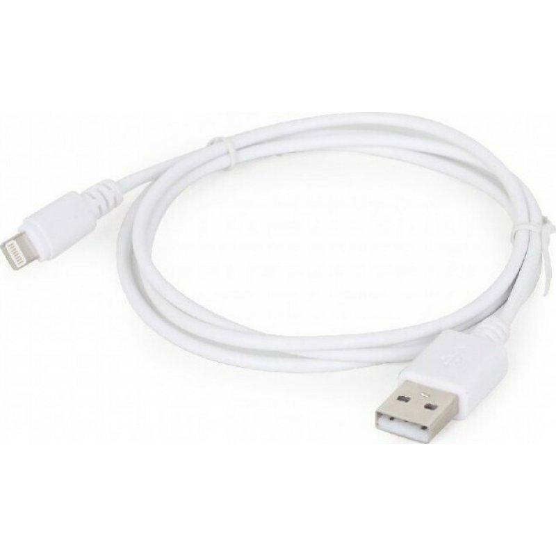 CABLEXPERT CC-USB2-AMLM-W-1M USB TO LIGHTNING SYNC AND CHARGING CABLE WHITE 1M 0032892