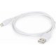 CABLEXPERT CC-USB2-AMLM-W-1M USB TO LIGHTNING SYNC AND CHARGING CABLE WHITE 1M 0032892