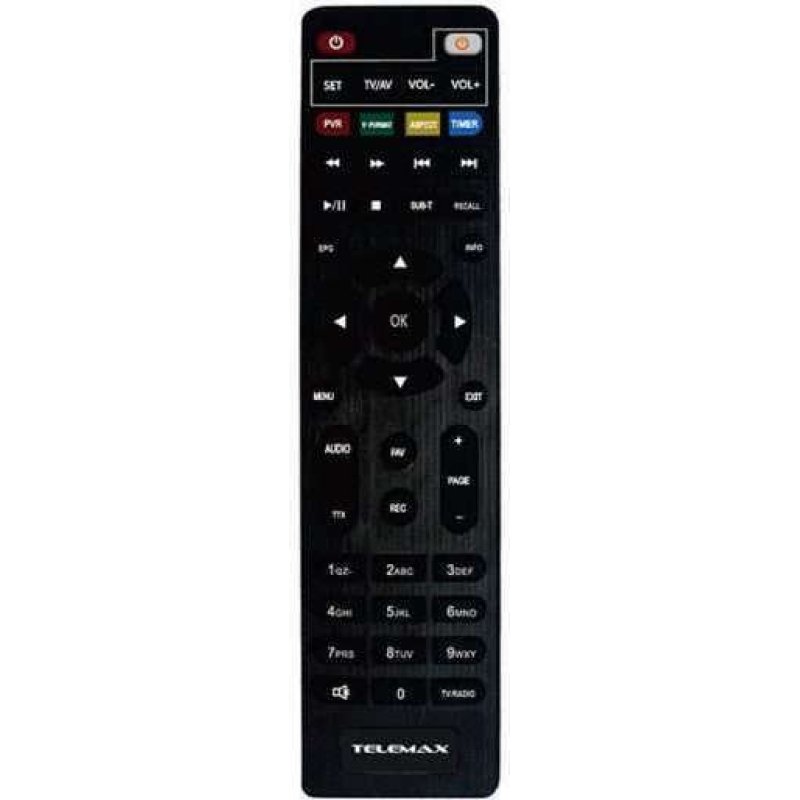 TELEMAX DVB-150 H.265/HEVC Ψηφιακός Δέκτης Mpeg-4 Full HD (1080p) με Λειτουργία PVR (Εγγραφή σε USB) Σύνδεσεις SCART / HDMI / USB 0033129