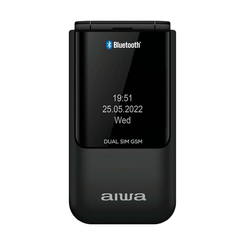 AIWA FP-24BKMKII Dual SIM Κινητό με Κουμπιά Black 0033161