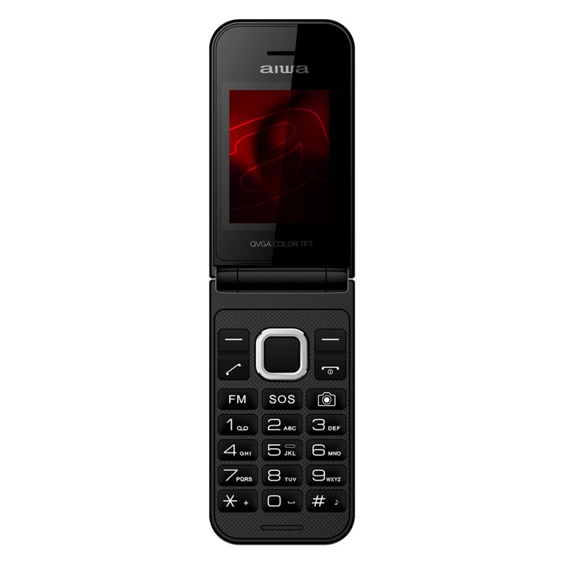 AIWA FP-24BKMKII Dual SIM Κινητό με Κουμπιά Black 0033161