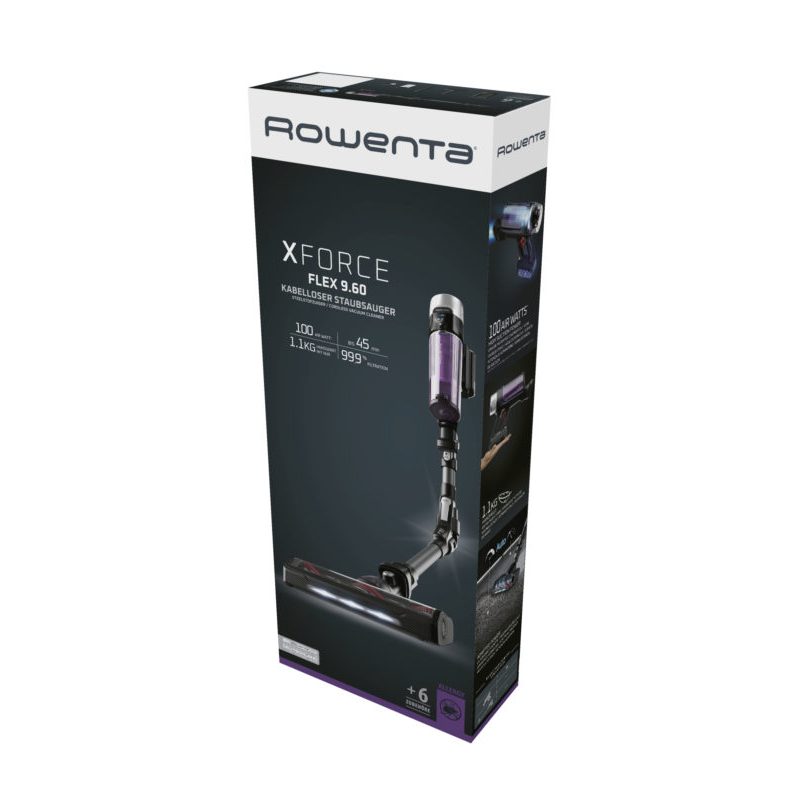 ROWENTA Xforce Flex 9.60 RH2038 Επαναφορτιζόμενη Σκούπα Allergy 0034223