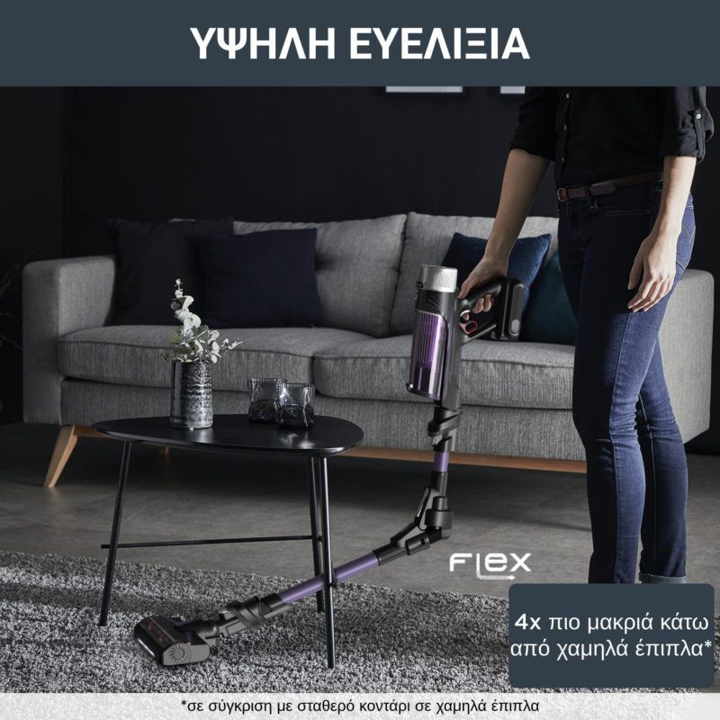 ROWENTA Xforce Flex 9.60 RH2038 Επαναφορτιζόμενη Σκούπα Allergy 0034223