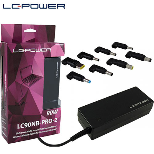 LC-POWER LC90NB-PRO-2 Universal Φορτιστής Laptop 90W 20V 4.74A χωρίς Καλώδιο Τροφοδοσίας 0034349