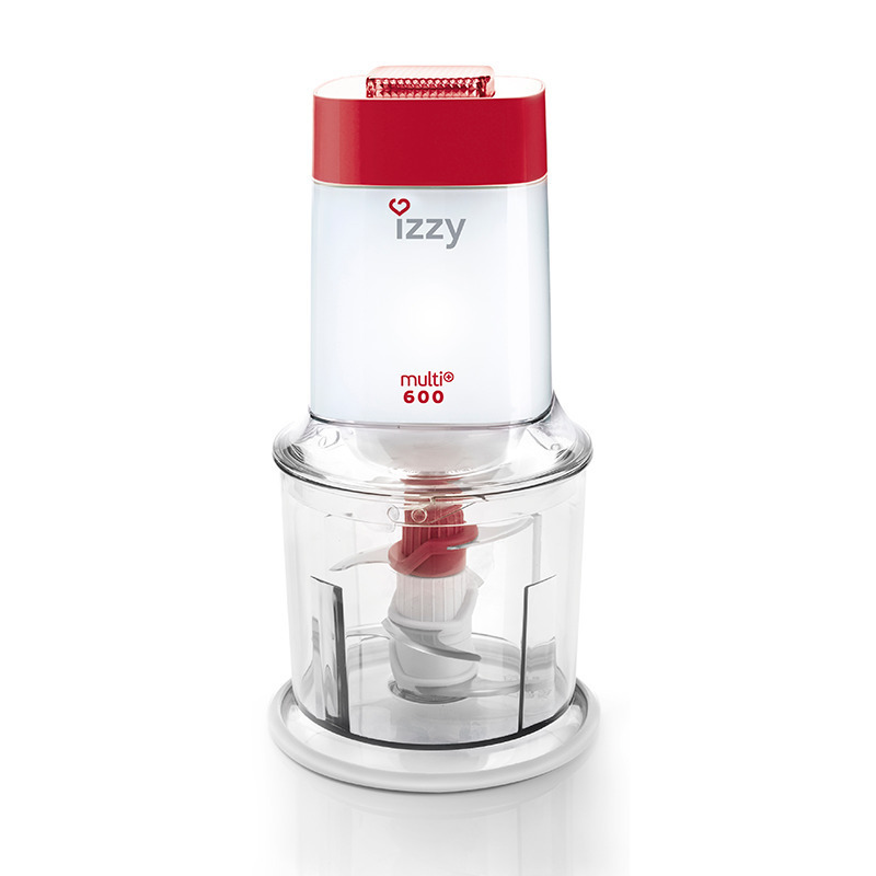 IZZY Multi 600 Red Πολυκόπτης Multi 600W με Δοχείο 600ml 0034569