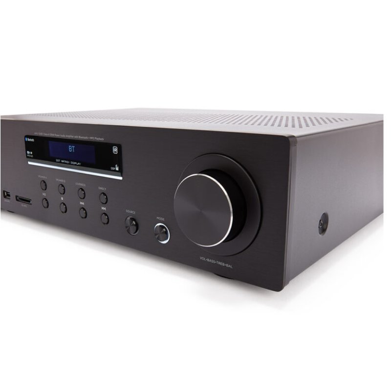 AIWA AMU-120BTBK Τελικός Ενισχυτής Hi-Fi Stereo 120W/4Ω 60W/8Ω Μαύρος 0035122