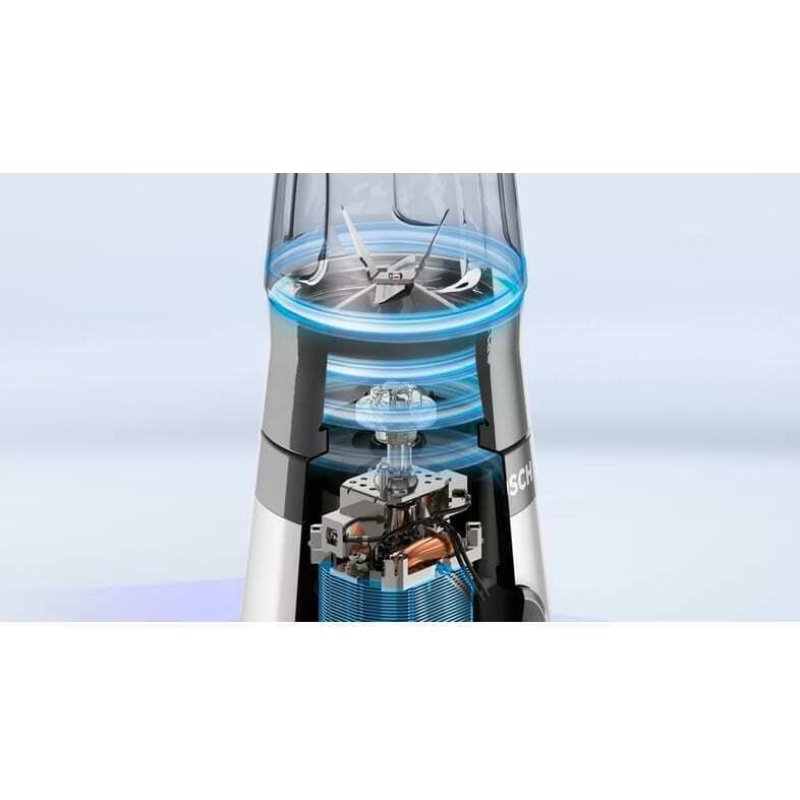 BOSCH MMB2111S Μπλέντερ για Smoothies 0.65lt 450W Μαύρο 0035779