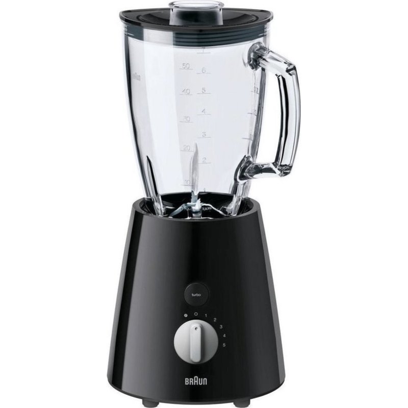 BRAUN JB3060BK TRIBUTE Type 6186 Μπλέντερ για Smoothies με Γυάλινη Κανάτα 1.75lt 800W Μαύρο 0036280