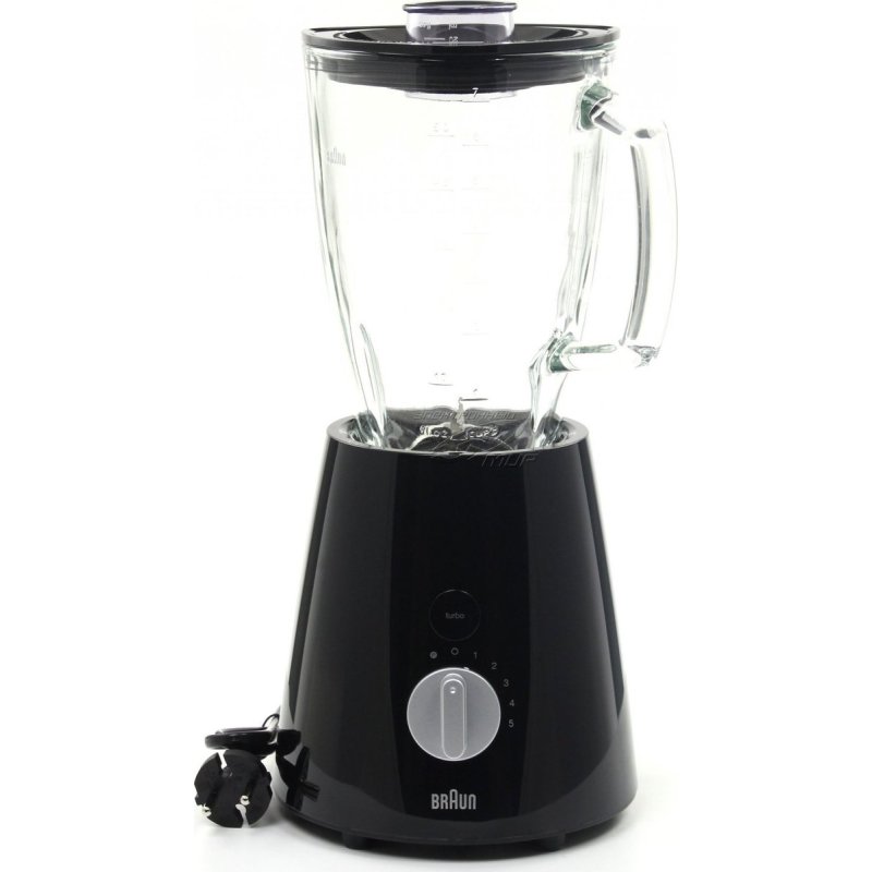 BRAUN JB3060BK TRIBUTE Type 6186 Μπλέντερ για Smoothies με Γυάλινη Κανάτα 1.75lt 800W Μαύρο 0036280