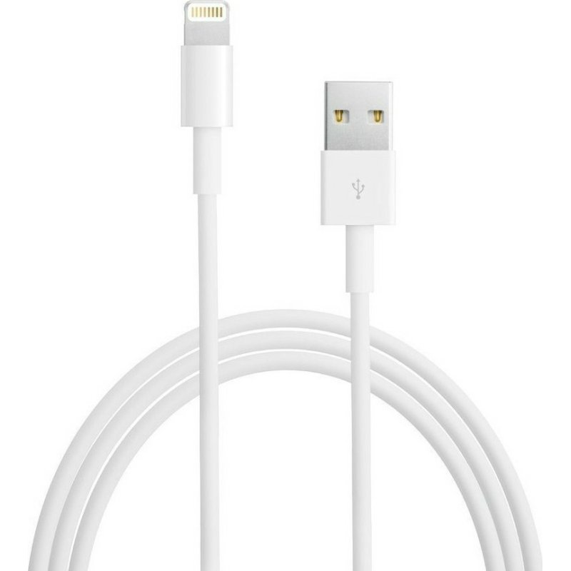 Apple AP10016 USB-A to Lightning Cable Λευκό 1m (MQUE2ZM/A) 0036616