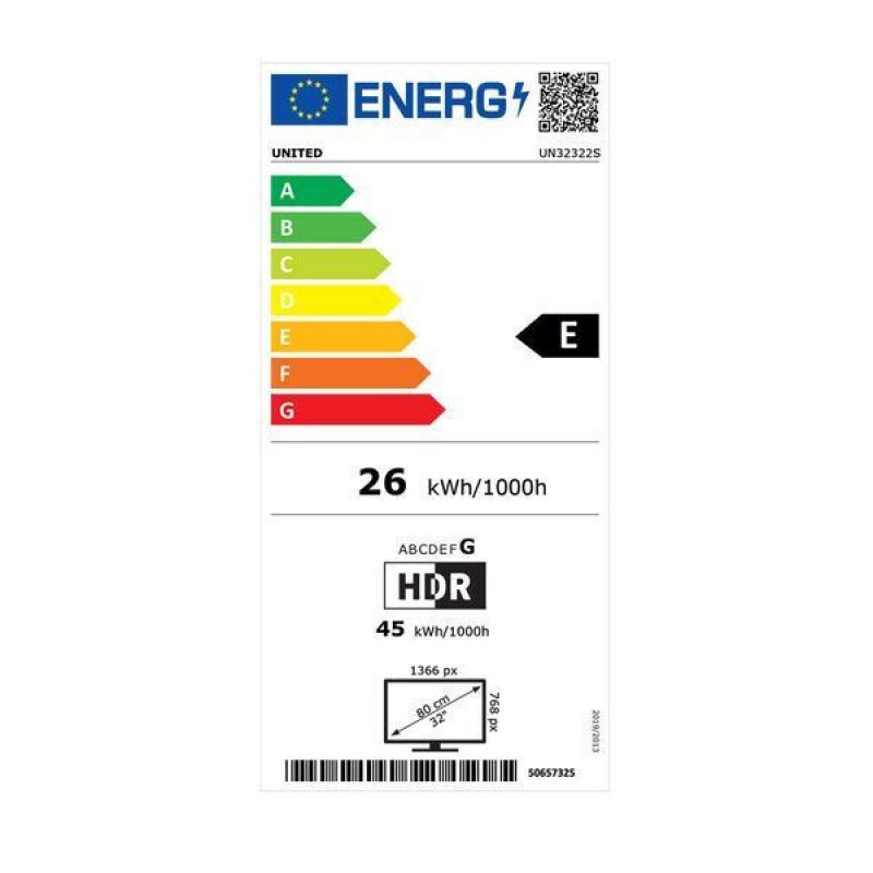 UNITED UN32322S Smart Τηλεόραση 32