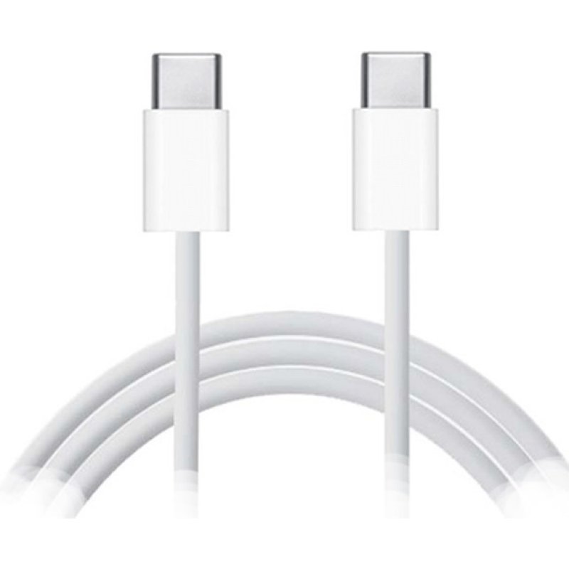 APPLE (MUF72ZM/A) USB 2.0 Cable USB-C male - USB-C male Λευκό 1m 0037328