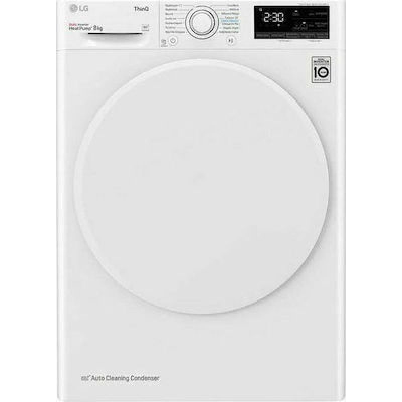 LG RH80V3AV0N Στεγνωτήριο 8kg A++ με Αντλία Θερμότητας 0040877