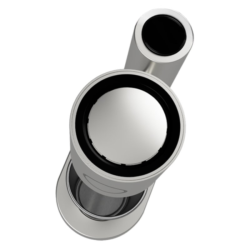 LIFE LA REINE 221-0394 Φραπεδιέρα με 1 inox + 1 πλαστικό ποτήρι και πλήκτρο push, σε ασημί χρώμα, 100W 0040937