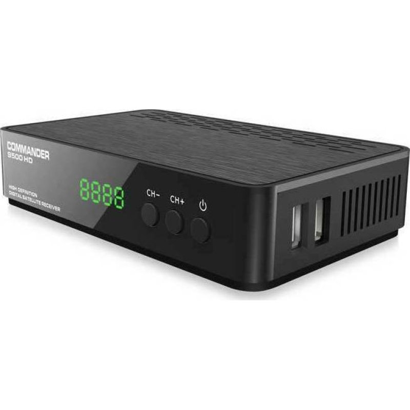 COMMANDER 9500HD Δορυφορικός Αποκωδικοποιητής  (720p) DVB-S2 σε Μαύρο 0032463