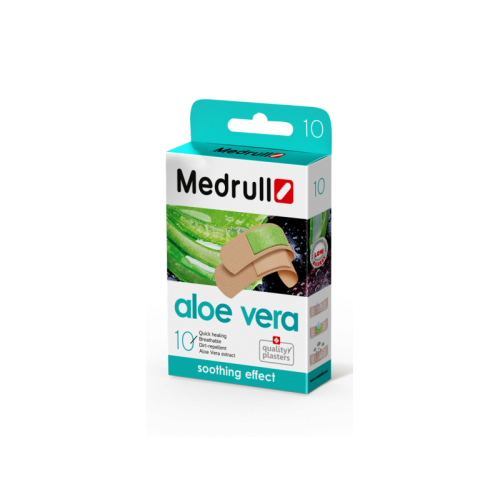 MEDRULL Aloe Vera N10 (CH) Αδιάβροχα Αυτοκόλλητα Επιθέματα για Ευαίσθητο Δέρμα 10τεμ.(202203279) 0033632