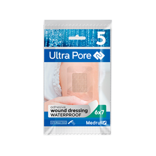 MEDRULL Ultra Pore Adhesive wound dressing Αδιάβροχο Αυτοκόλλητο Επίθεμα 6 x 7 cm ?5 (Αποστειρωμένο)  Συσκ. 5τεμ. (κουτί των 15 συσκευασιών) (202110285) 0033649