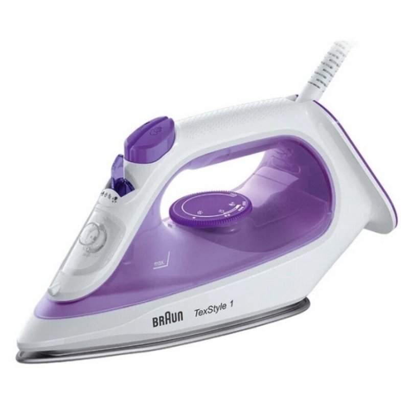 BRAUN SI1080VI TexStyle 1 Violet Σίδερο Ατμού 2000W με Κεραμική Πλάκα και Συνεχόμενη Παροχή 25gr/min 0037535