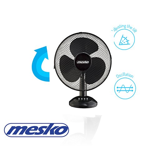 MESKO MS-7310 Επιτραπέζιος Ανεμιστήρας 45W Διαμέτρου 40cm Black 0038787