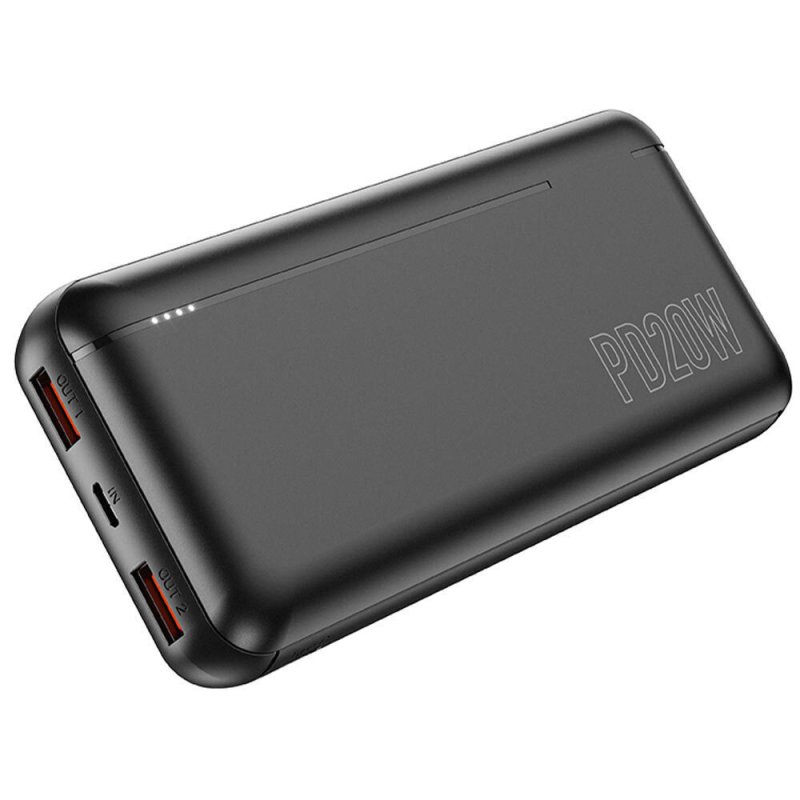 LAMTECH LAM112907 Power Bank 20000mAh 22.5W με 2 Θύρες USB-A και 2 Θύρες USB-C Power Delivery / Quick Charge 3.0 Μαύρο 0039127