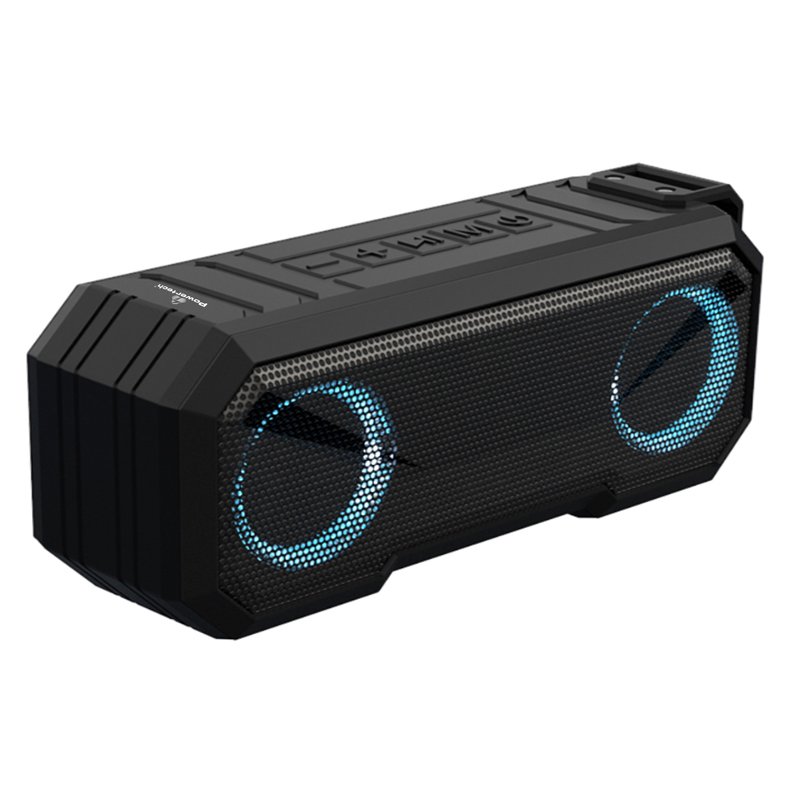 POWERTECH PT-988 Αδιάβροχο Ηχείο Bluetooth 16W με Ραδιόφωνο και Διάρκεια Μπαταρίας έως 8 ώρες Μαύρο 0039181