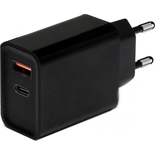 LAMTECH LAM020151 Wall Quick Charger 18W QC3.0 and Type-C Output Black (LAM022018) 0039246