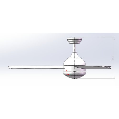 IQ CF-4812 Ανεμιστήρας Οροφής 122cm με Φως και Τηλεχειριστήριο Ασημί 0039520