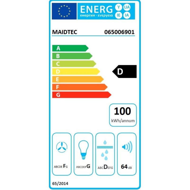 MAIDTEC 7012 (065006902) Συρόμενος Απορροφητήρας 60cm Inox 0039679