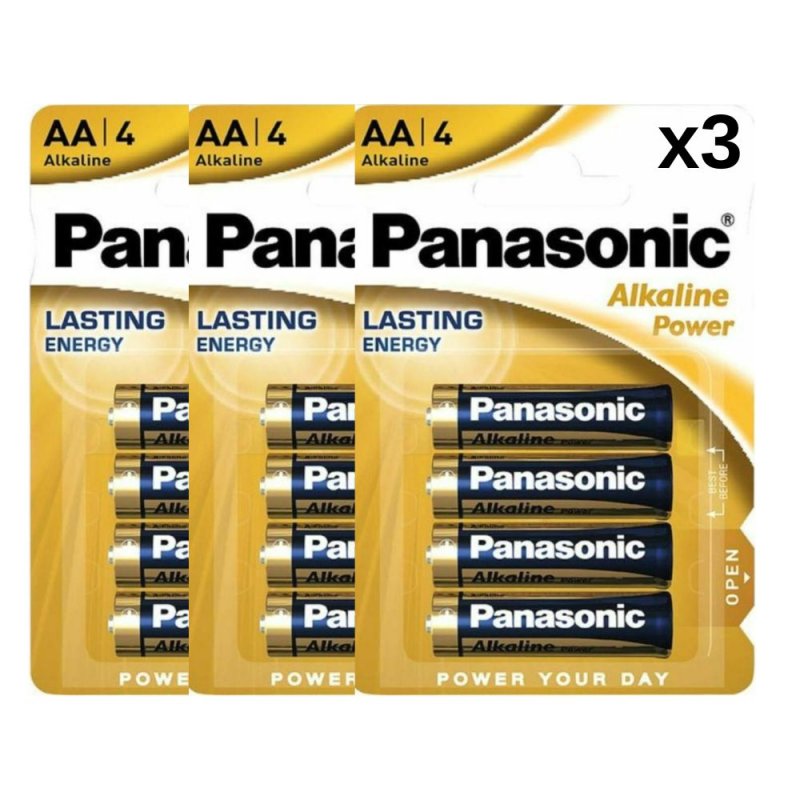 Panasonic LR6APB/4BP Alkaline Power Μπαταρίες AA 1.5V 12τεμ (3χ4τεμ) 0039982