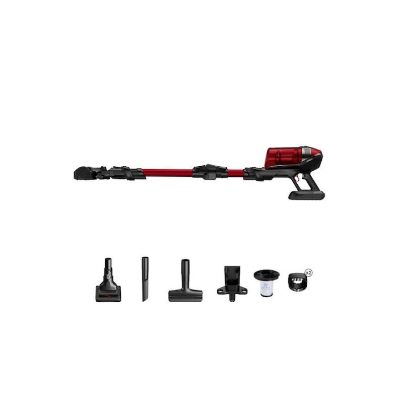 ROWENTA Xforce Flex 12.60 Επαναφορτιζόμενη Σκούπα Stick 25.2V Κόκκινη 0040400