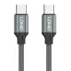 LDNIO LC441 USB 2.0 Cable USB-C male - USB-C 65W Γκρι 1m 0040587