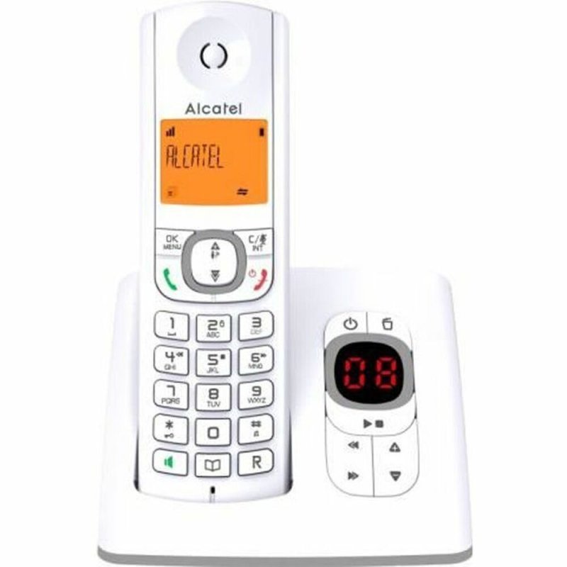 ALCATEL F530 Voice Ασύρματο Τηλέφωνο με Aνοιχτή Aκρόαση Λευκό/Γκρι (1 ακουστικό) 0040702