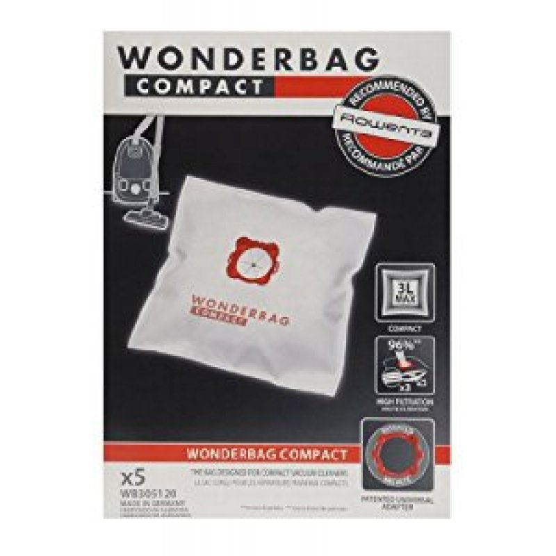 WONDERBAG WB305120 Σακούλες Ηλεκτρικής Σκούπας 5τεμ (Γνήσιες-Original για Rowenta) 0010780