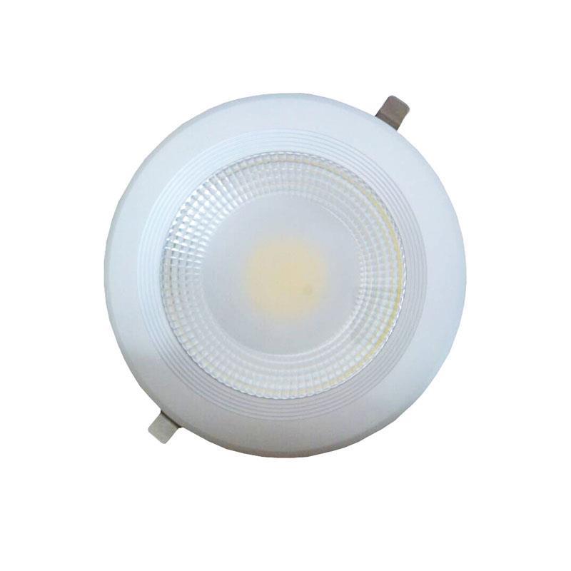 EUROLAMP 145-68202 COB LED Φ220 30W 4000K Φωτιστικό Χωνευτό Λευκό 0011901